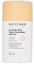 Natio Invisible Stick Face Sunscreen SPF50+ 50g
