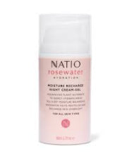 Natio Rosewater Recharge Night Cream 80ml