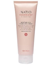 Natio Rosewater Moisture Rich Hand & Nail Cream 100ml