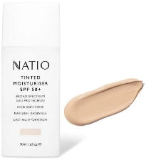 Natio Tinted Moisturiser SPF50 Light