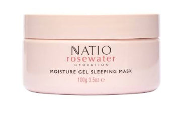 Natio Rosewater Moisture Gel Sleep Mask 100g
