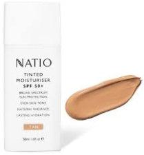 Natio Tinted Moisturiser SPF50 Tan