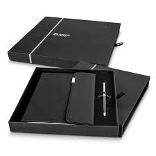 Notebook & Pen Set Black 2pc