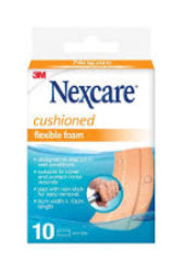 Nexcare Cushioned Flex Foam 6x10cm 10pk