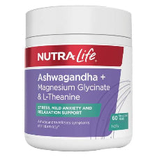 NL Ashwagandha +Magnesium Glycinate & L-Theanine 60s