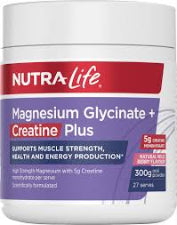 Nutra-Life Magnesium Glycinate + Creatine Plus 300g