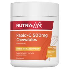Nutra-Life Rapid-C 500mg Chewables Tabs 60s