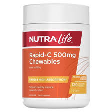 Nutra-Life Rapid-C 500mg Chewables Tabs 120s