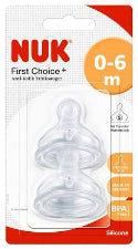 Nuk Classic Silicone Teat Size 1 Small 2pk
