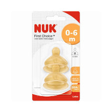 Nuk Classic Latex Teat Size 1 Med 2pk
