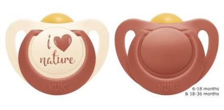 Nuk For Nature Latex Soother 0-6m 2pk