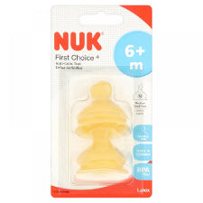 Nuk Classic Latex Teat Size 2 Med 2pk