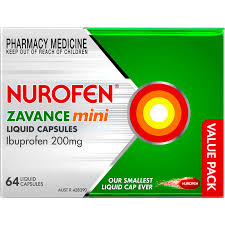 Nurofen Zavance Mini Liquid Caps 64s