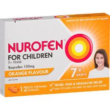Nurofen Child 7+ Chewable Orange 12s