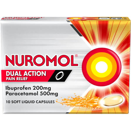 Nuromol Dual Action Liquid Caps 10s