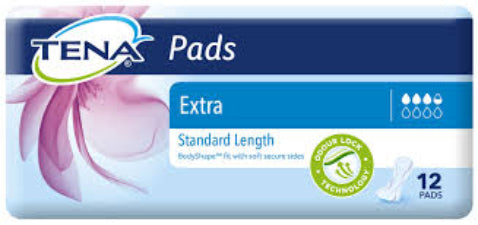 Tena Pad Extra Standard Length 12pk