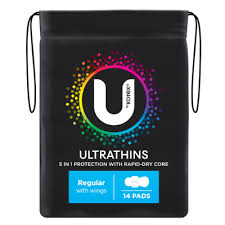 U BY Kotex Ultra Thin Pad Regular 14pk