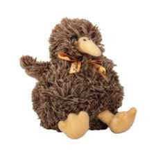 Parrs On Portage Kiwi Toy with Gold Ribbon Brown