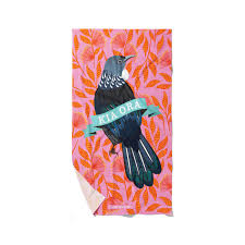 Parrs On Portage Tea Towel Kia Ora Florals Tui