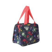 Lunch Bag Bird Flower Navy