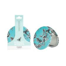 Parrs Pocket Mirror Birds Blue
