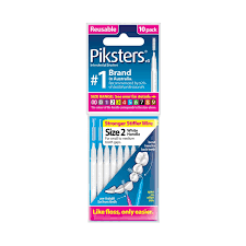 Piksters Interdental Brush Size 2 White 10pk
