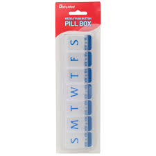 Large 7D Push Button Pill Box