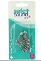 Safe & Sound Nickel Safety Pins 24Pk