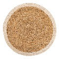 Seagrass/Jute Round Placemat Cream Border