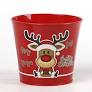 Pot Cover Reindeer Red