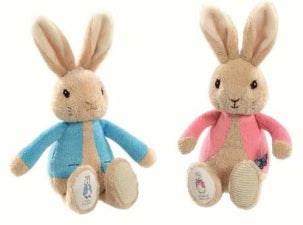 Peter & Flopsy Bunny Silky Rattles