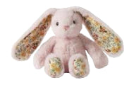 Jiggle & Giggles Floral Pink Bunny Rattle