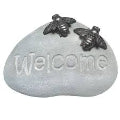 Welcome Rock - Garden Bees Grey