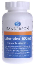 Sanderson Ester Plex C Chewable Orange 600mg 220