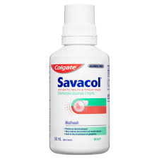Colgate Savacol Antiseptic Mouth & Throat Original Mint 300ml