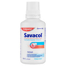Colgate Savacol Antiseptic Mouth & Throat Fresh Mint 300ml