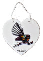 Sophie Blokker Ceramic Heart Fantail