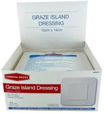 Surgical Basics Graze Island Dressing 13x14cm