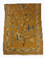 Scarf Mustard Reversible Bird Fringed