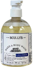 Scullys Hand & Body Wash Lavender Pump 300ML