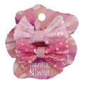 Twinkle & Twirl Sequin Bow Slides Pink 2pc