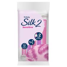 Schick Silk Salon2 Sensitive Disposable Pink 5pk