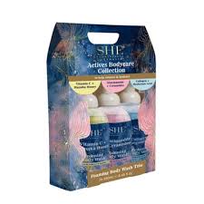 She Active Foam Body Wash Trio 3pc
