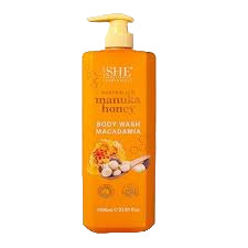 She Manuka Honey Body Wash Macadamia 1 litre