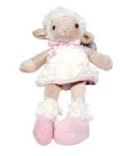 Parrs On Portage Sheep Sitting Pink with Dress