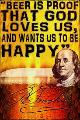 Beer God Loves Sign