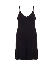 Boody Slip Sleep Dress Black Med