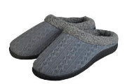 Mens Slippers Dark Grey XL 13-14 Slip On