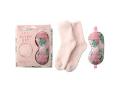 Beauty & Me Cosy Sock & Sleep Mask Set Pink 2pk
