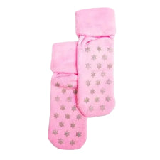 Comfort Socks Star Tread Baby Pink
